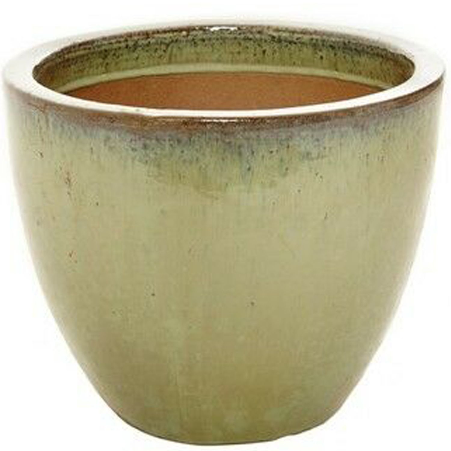 Olive Green Glazed Egg Pot 8 Sizes D55cm X H50cm V18OG55 Large